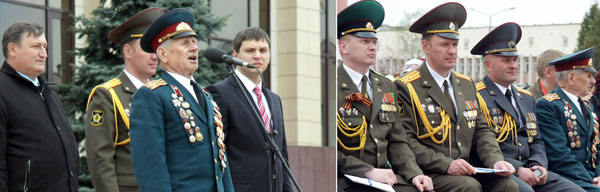 Приветственное слово ветерана ВОВ Н.Романенко. Члены жюри