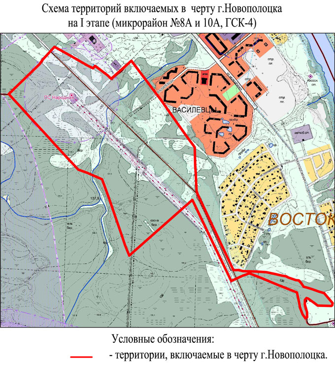 Карта новополоцка с названиями